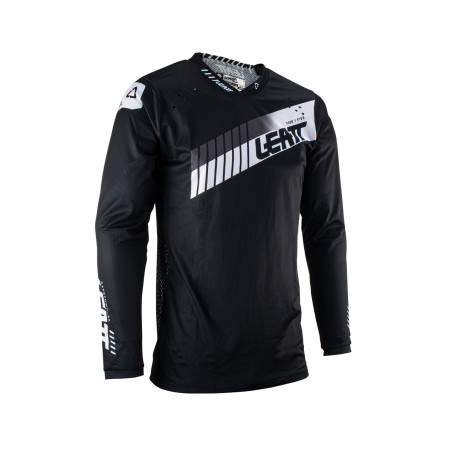 LEATT (2023) marškinėliai MOTO 4,5 LITE JERSEY BLACK spalva juoda dydis S