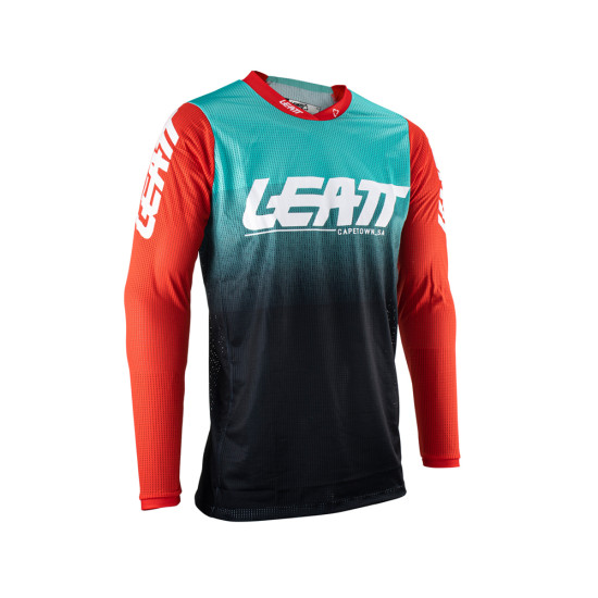 LEATT (2023) jersey MOTO 4.5 X-FLOW JERSEY FUEL color blue/dark blue/red size XL