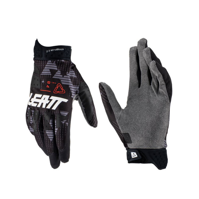 LEATT (2023) gloves MOTO 2.5 WINDBLOCK GLOVE BLACK color black/dark gray size S