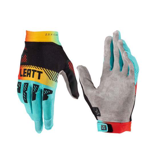 LEATT (2023) gloves MOTO 2.5 X-FLOW GLOVE FUEL color blue/black/orange size L