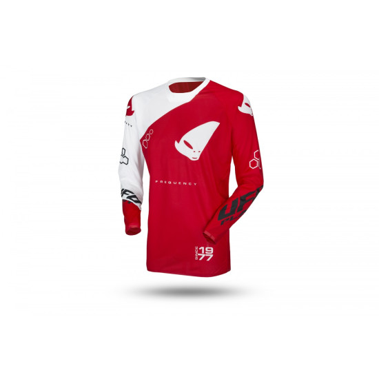 UFO T-shirt FREQUENCY SLIM color red white size M