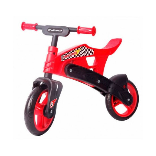 POLISPORT SALE CHILDREN'S BALANCE BIKE (WITHOUT PEDALS) RED COLOUR UNIVERSAL SIZE