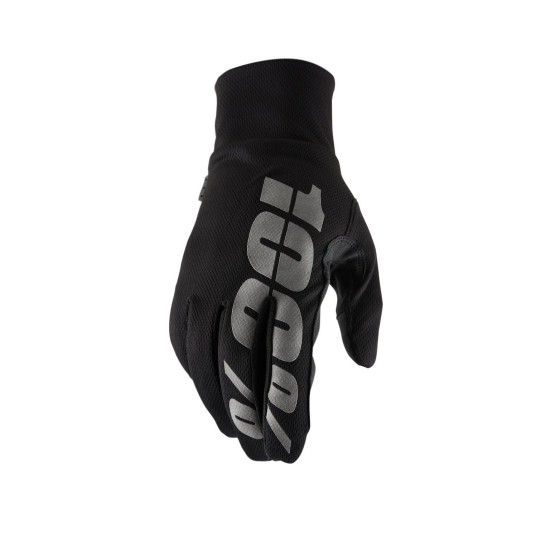 100 PERCENT (2022) gloves CROSS/ENDURO model HYDROMATIC BLACK (WATERPROOF) color black size L old code: 10011-001-12