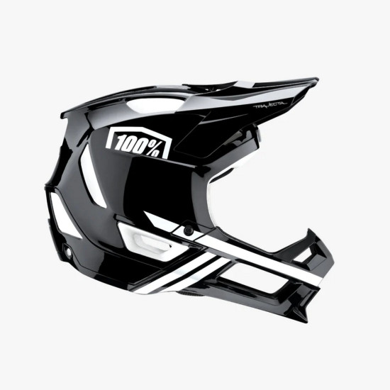 100 PERCENT MTB DVIRAČIŲ ŠALMAS TRAJECTA JUODAS / BALTAS SPALVA JUODA / BALTA DYDIS XL (61-64 CM)