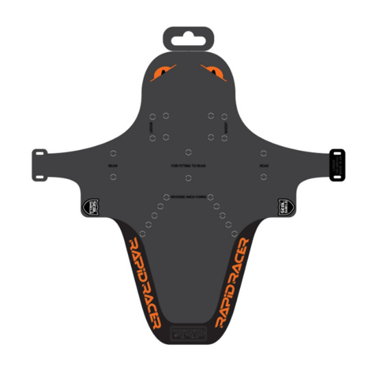 RAPID SALE RACER PRODUCT RRP ENDUROGUARD STANDARD BICYCLE FENDER BLACK / ORANGE
