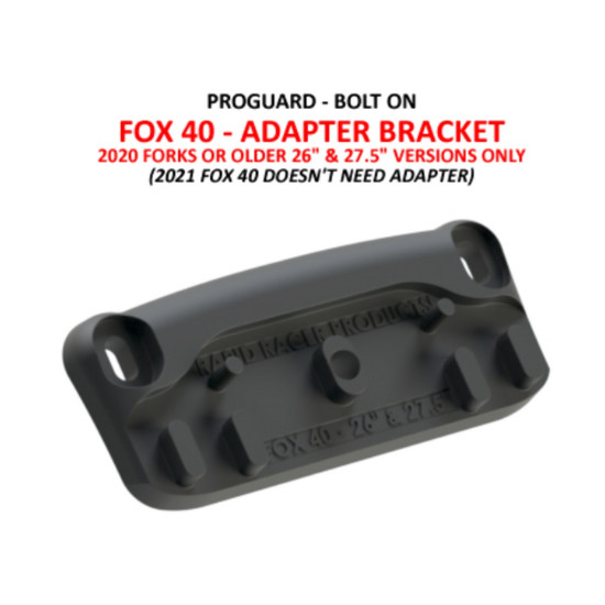 RAPID SALE RACER PRODUCT RRP FOX SHOCK ADAPTER (2020 AND OLDER) FOR PROGUARD BOLT ON FENDER