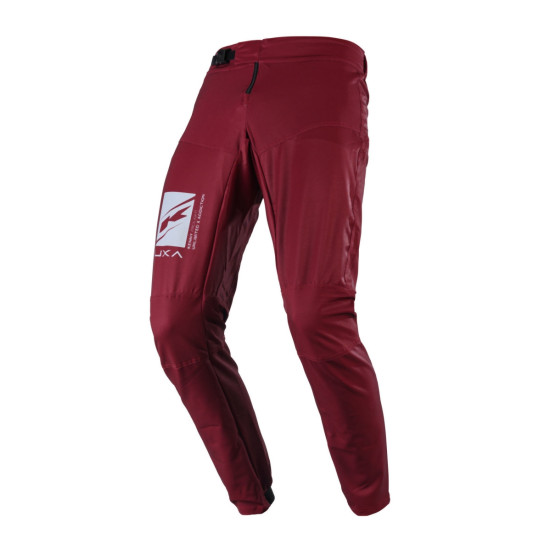 KENNY RACING MTB CYCLING PANTS MODEL PROLIGHT WHITE / GRANA COLOUR BURGUNDY / WHITE SIZE XL (36)