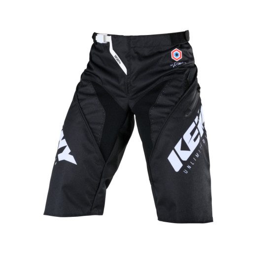 KENNY RACING MTB CYCLING SHORTS TRACK BLACK MODEL COLOUR BLACK / WHITE SIZE 38 (XXL)