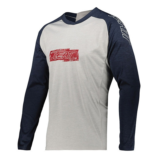 LEATT CYCLING JERSEY MTB 2.0 LONG JERSEY ONYX COLOR WHITE / NAVY BLUE SIZE S