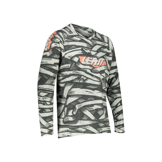 LEATT MTB GRAVITY 2.0 MARŠKINĖLIAI MUMMY JUODAI/BALTI XS DYDIS