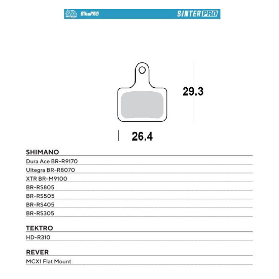 MOTO-MASTER SALE BIKE PRO SINTER PRO METALLIC BICYCLE BRAKE PADS FITS SHIMANO DURA ACE BR-R9170, ULTEGRA BR-R8070, XTR B