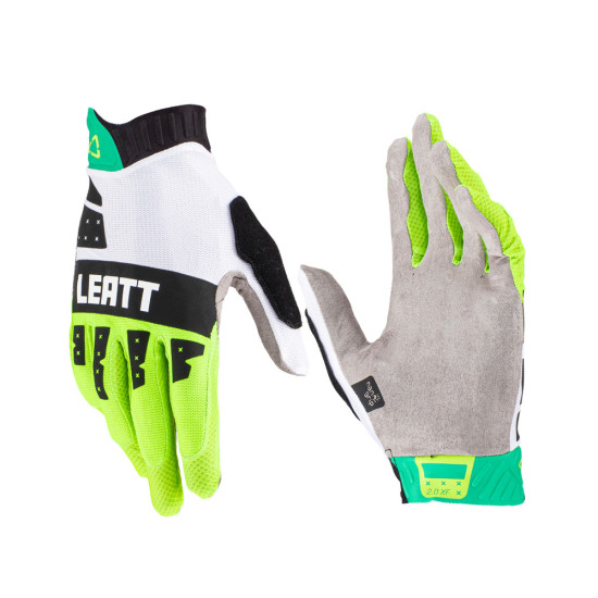 LEATT MTB 2.0 X-FLOW GLOVE JADE COLOR GREEN / WHITE / BLACK SIZE S