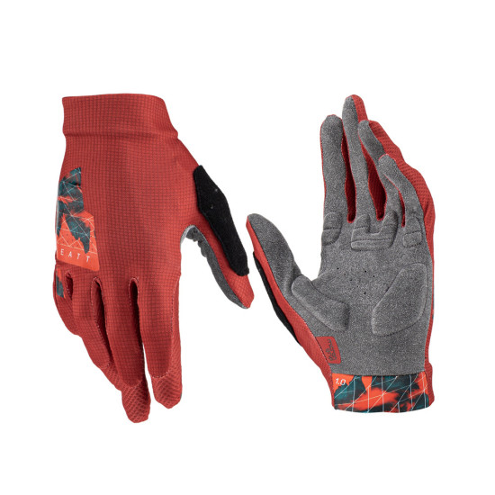 LEATT CYCLING GLOVES MTB 1.0 GLOVE LAVA COLOR BURGUNDY SIZE S