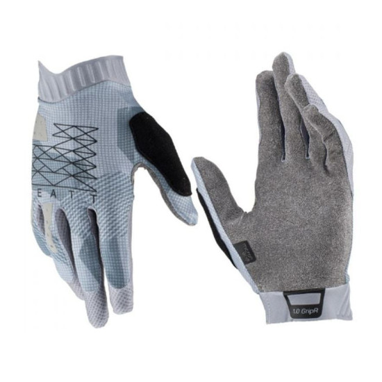 LEATT CYCLING GLOVES MTB 1.0 GRIPR GLOVE TITANIUM COLOR GRAY SIZE S