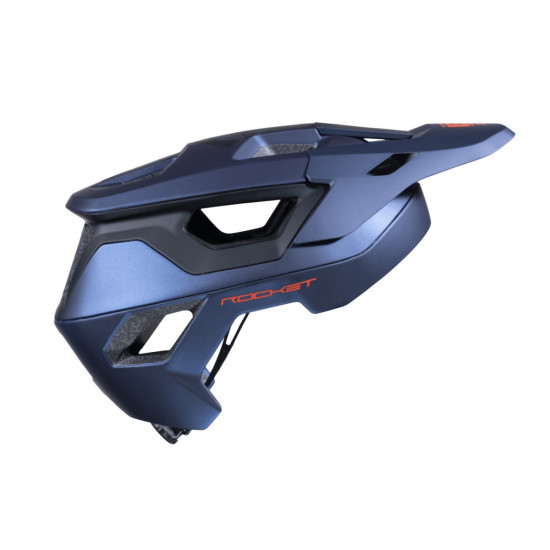 KENNY RACING MTB CYCLING HELMET MODEL ROCKET DARK BLUE COLOR BLUE / ORANGE SIZE L ( 59 - 60 CM )
