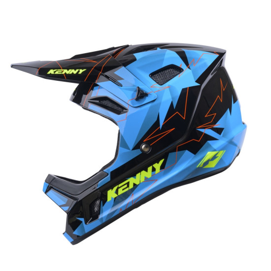 KENNY RACING MTB DVIRAČIŲ ŠALMAS DECADE GRAPHIC SMASH BLUE, L DYDIS (MIPS)