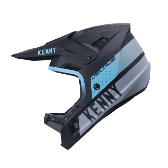 KENNY RACING MTB CYCLING HELMET DECADE SMASH BLACK / TURQUOISE SIZE XL (MIPS)