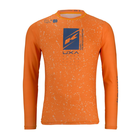 KENNY RACING MTB CYCLING JERSEY MODEL PROLIGHT MANDARINE / BLUE SIZE XL