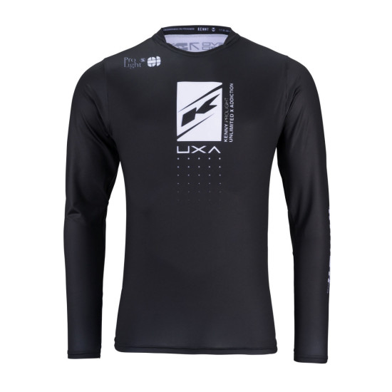 KENNY RACING MTB CYCLING JERSEY MODEL PROLIGHT BLACK COLOR BLACK / WHITE SIZE S