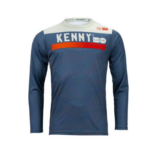 KENNY RACING MTB DVIRAČIŲ MARŠKINĖLIAI ELITE CAMO MĖLYNI, S DYDIS