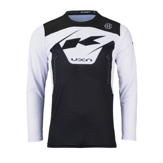 KENNY RACING MTB CYCLING JERSEY ELITE BLACK COLOR WHITE / BLACK SIZE M