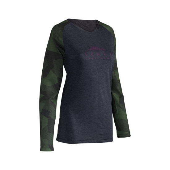 LEATT MTB ALLMTN 3.0 WOMEN'S JERSEY SPINACH COLOR GREEN / GRAPHITE SIZE M