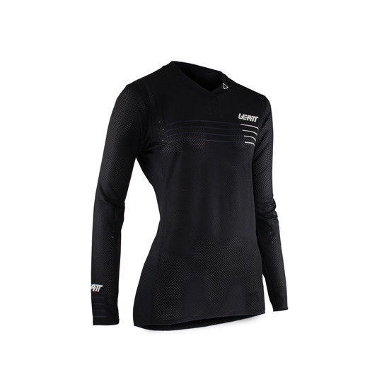 LEATT CYCLING JERSEY (WOMEN'S) MTB GRAVITY 4.0 JERSEY BLACK SIZE L