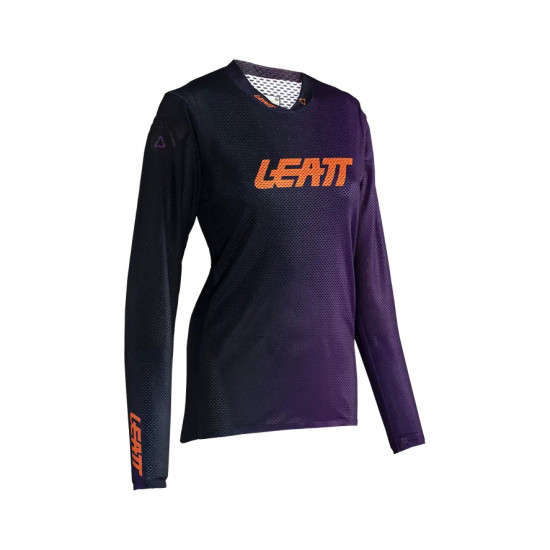 LEATT CYCLING JERSEY (WOMEN) MTB GRAVITY 4.0 JERSEY WOMEN PURPLE SIZE L
