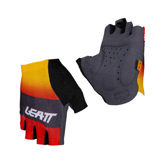 LEATT MTB 5.0 ENDURANCE RED CYCLING GLOVES COLOR RED / ORANGE / GREY / BLACK SIZE S