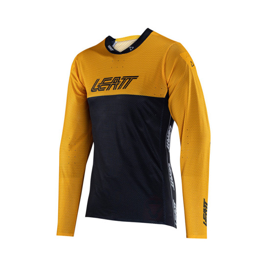 LEATT MTB GRAVITY 4.0 JERSEY GOLD COLOR GOLD / BLACK SIZE M
