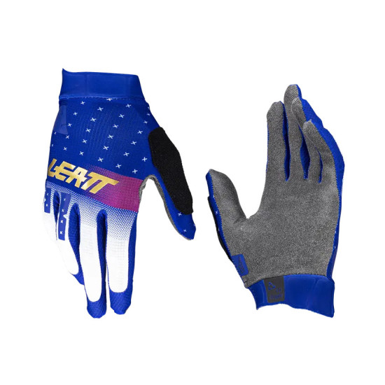 LEATT CYCLING GLOVES (CHILDREN'S) MTB 1.0 GRIPR JR GLOVE ULTRABLUE COLOR BLUE / WHITE SIZE S
