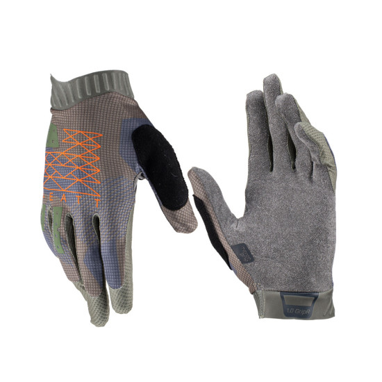 LEATT (2023) MTB 1.0 GRIPR GLOVE CAMO COLOR GREEN SIZE M