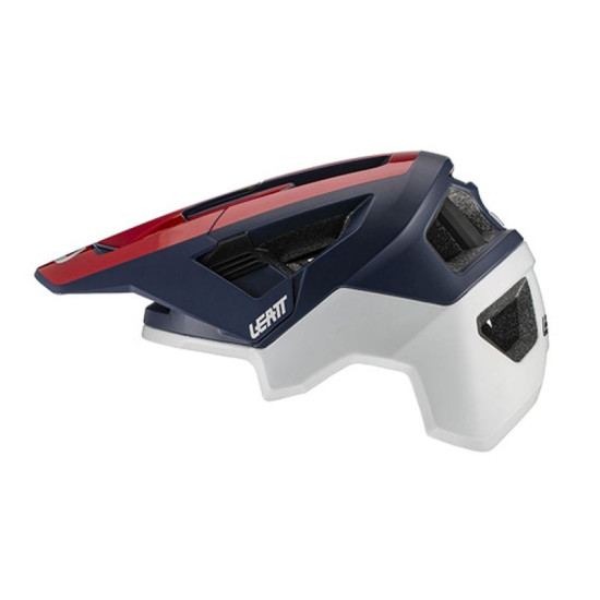 LEATT MTB dviratininko šalmas ALLMTN 4.0 V21.1, čili spalvos, balta / raudona / tamsiai mėlyna, dydis S (51-55 cm)