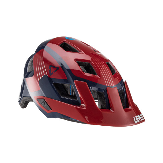 LEATT CYCLING HELMET (CHILDREN'S) MTB ALLMTN 1.0 JUNIOR V22 HELMET CHILLI COLOR RED / NAVY BLUE SIZE XS (50-54 cm)