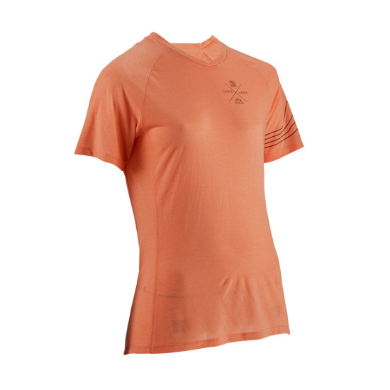 LEATT CYCLING JERSEY (WOMEN'S) MTB ALLMTN 2.0 JERSEY PEACH COLOR ORANGE SIZE L