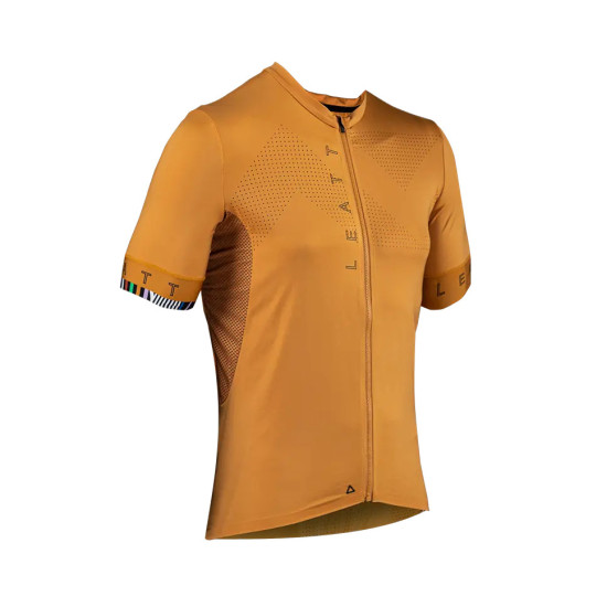 LEATT MTB ENDURANCE 5.0 MARŠKINĖLIAI RUST GOLD DYDIS M