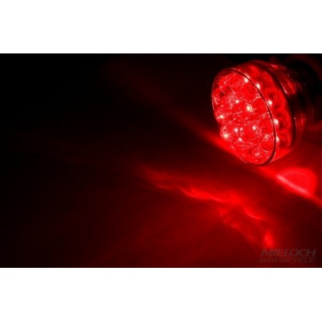 Bulb two-pin BAY15D 12V 24x LED, red