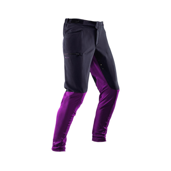 LEATT MTB TRAIL 2.0 VELVET dviratininko kelnės, juodos / violetinės, dydis XXL