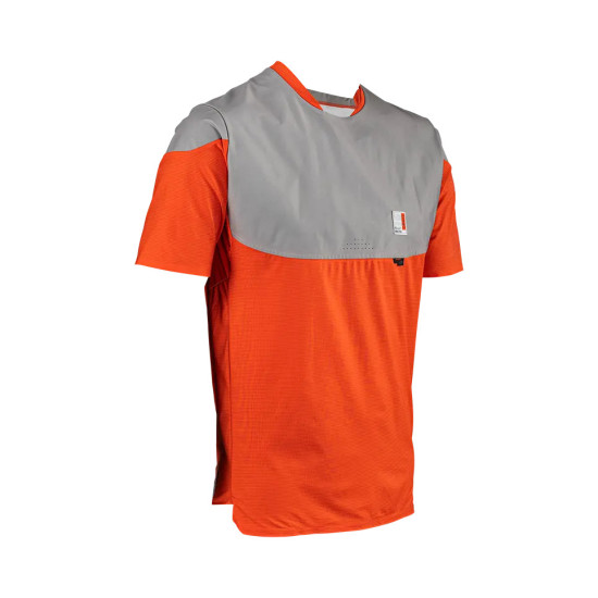 LEATT MTB CYCLING JERSEY ALLMTN 3.0 JERSEY GLOW COLOR ORANGE / BLACK SIZE M