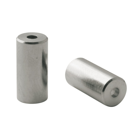 ELVEDES SALE ALUMINUM BRAKE HOUSING END (5mm) SILVER PACK 10PCS