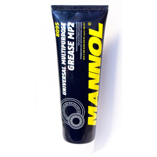 MANNOL MP2 UNIVERSAL MULTIPURPOSE 230G UNIVERSAL LITHIUM GREASE (WATERPROOF) GREEN (8095) (35)