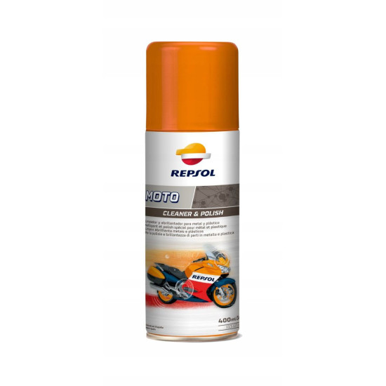REPSOL MOTO CLEANER AND POLISH 400ML (12) - REPLACES RP716B98