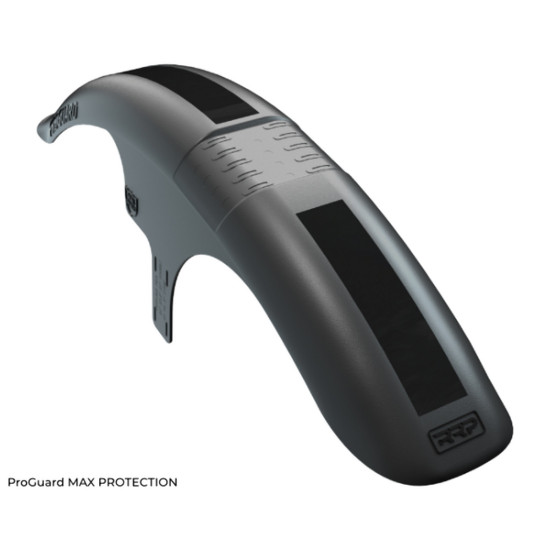 RAPID RACER PRODUCT RRP FRONT BICYCLE FENDER PROGUARD FRONT MAX PROTECTION BLACK (MOUNTED ON CLAMPS)