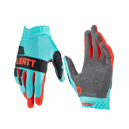 LEATT (2023) pirštinės MOTO 1,5 GRIPR GLOVE FUEL spalva mėlyna/juoda/raudona dydis S