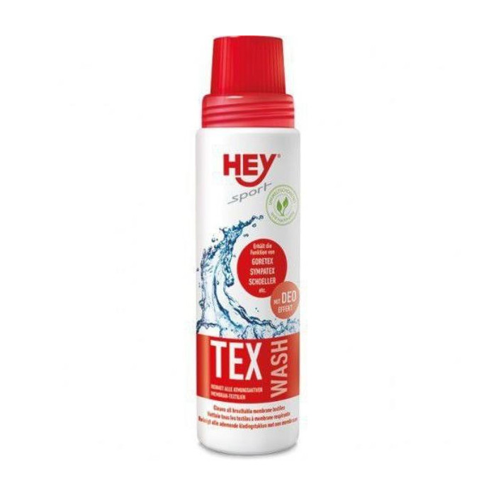 MODEKA HEY TEX WASH SKALBIMO PRIEMONĖ, SKIRTA APSAUGINTI GORE-TEX, SYMPTEX TEKSTILĘ - TALPA 250 ML
