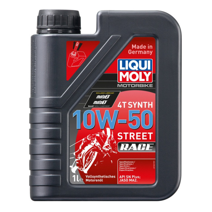 LIQUI MOLY MOTORBIKE 4T RACE SYNTHETIC ENGINE OIL 10W50 1L (6)