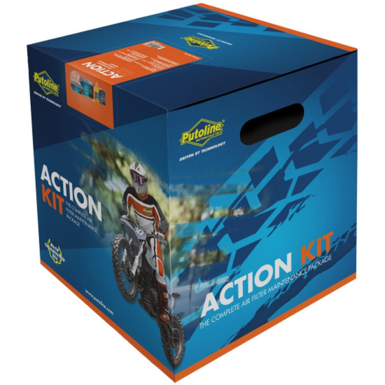 PUTOLINE SKYSČIŲ (ALVŲ) RINKINYS ORO FILTRŲ VALYMUI / PLOVIMUI / PRITŪPINIMUI ACTION KIT (AKC)
