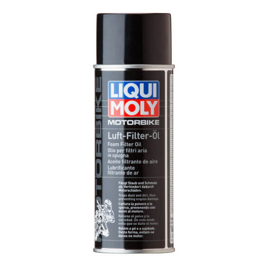 LIQUI MOLY ALYVOS PURŠKALAS KEMPINĖS PAVIRŠIAUS ORO FILTRŲ ĮPRITIKIMUI MOTOCIKLŲ ORO FILTRAMS 0,4 L (6) (PAGAL UŽSAKYMĄ)