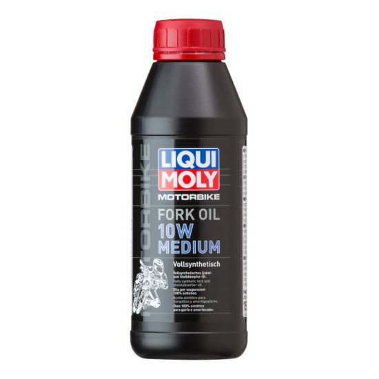 LIQUI MOLY FORK OIL FOR TELESCOPE / SHOCK ABSORBERS / SUSPENSION MOTORBIKE FORK OIL 10W MEDIUM 0.5L (6)