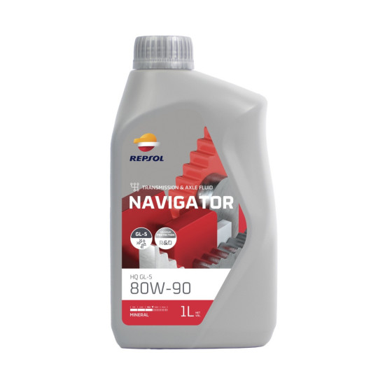 REPSOL NAVIGATOR HQ GREIČIŲ ALYVA GL-5 80W90 1L (12) - PAKEIČIA RP024R51